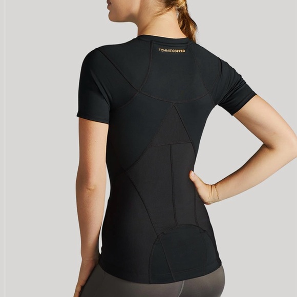 Tommie Copper Short Sleeve V Neck Compression Shirt women’s size M - Picture 5 of 9